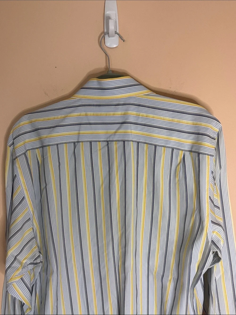 Banana Republic Men's Striped Dress Shirt - Blue & Yellow 100% cotton